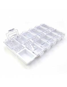 Contenitore a scomparti bianco