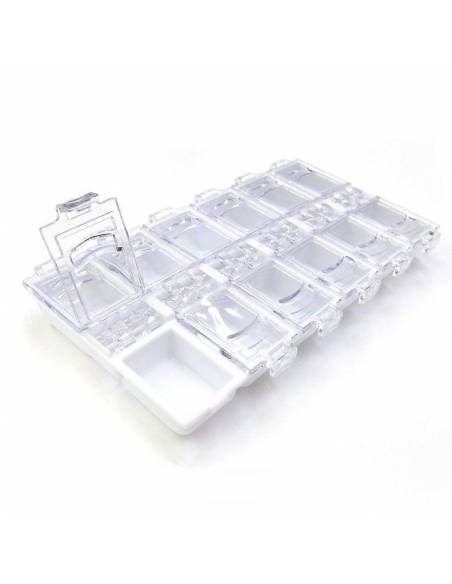 Contenitore a scomparti bianco