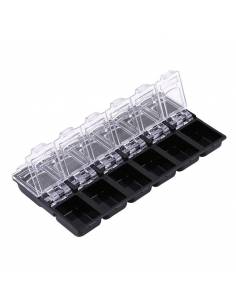 Contenitore a scomparti nero