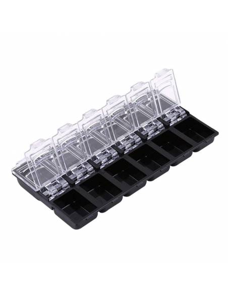 Contenitore a scomparti nero