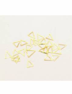 Decorazione metallica a triangolo oro (30pz)