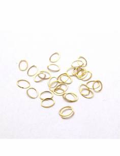 Decorazione metallica ovale oro (30pz)