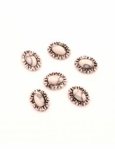 Gioiello a cornice argento effetto antico (6pz)