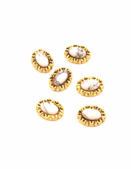 Gioiello a cornice oro effetto antico (6pz)